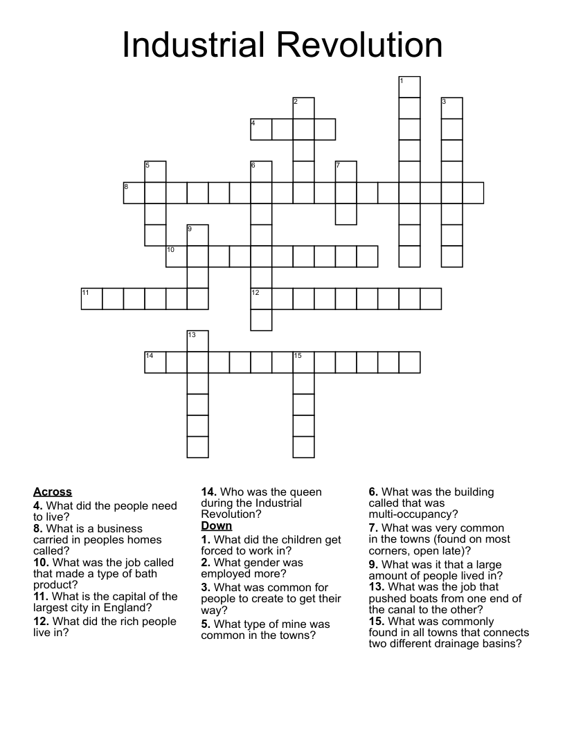 industrial-revolution-crossword-wordmint