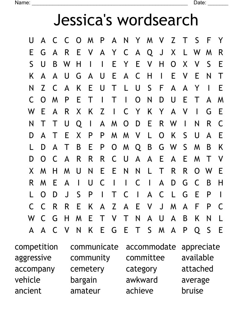5 6 Spelling Word Search WordMint
