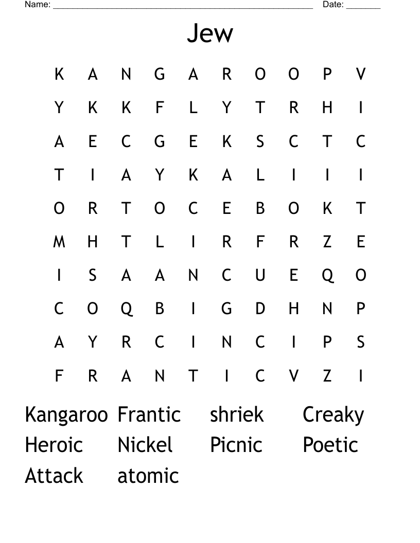 Jew Word Search