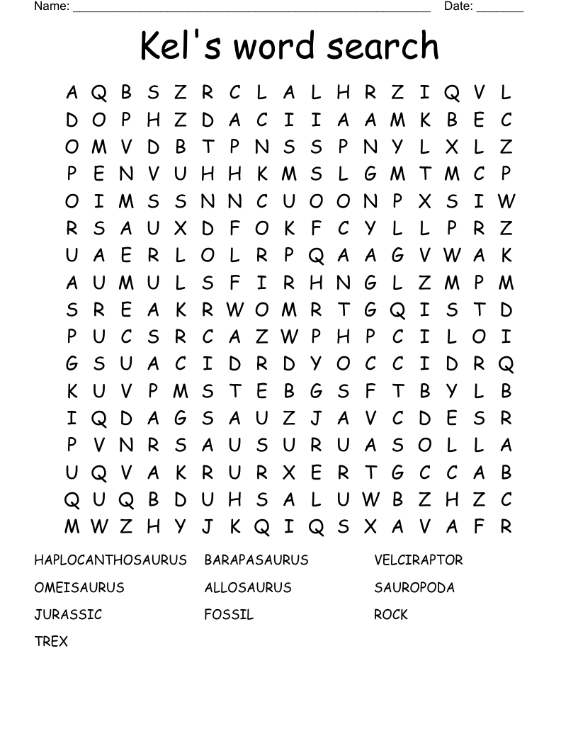 Kel's word search