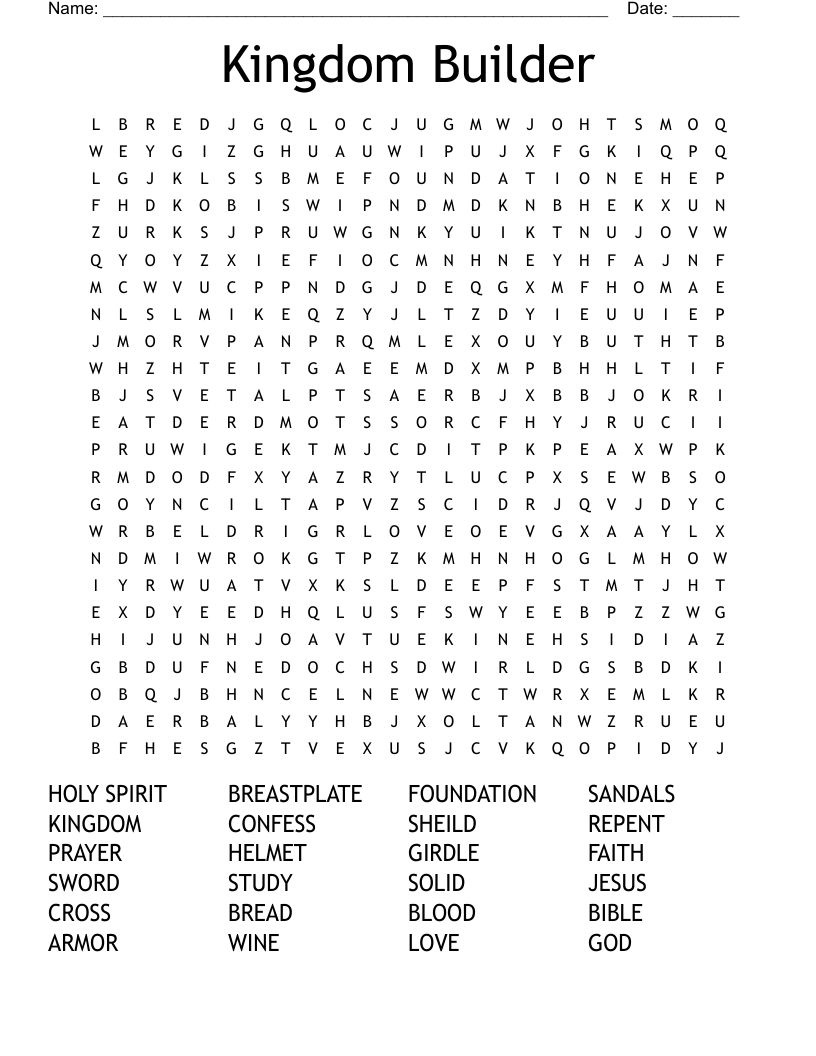 False Idols 2024 Word Search
