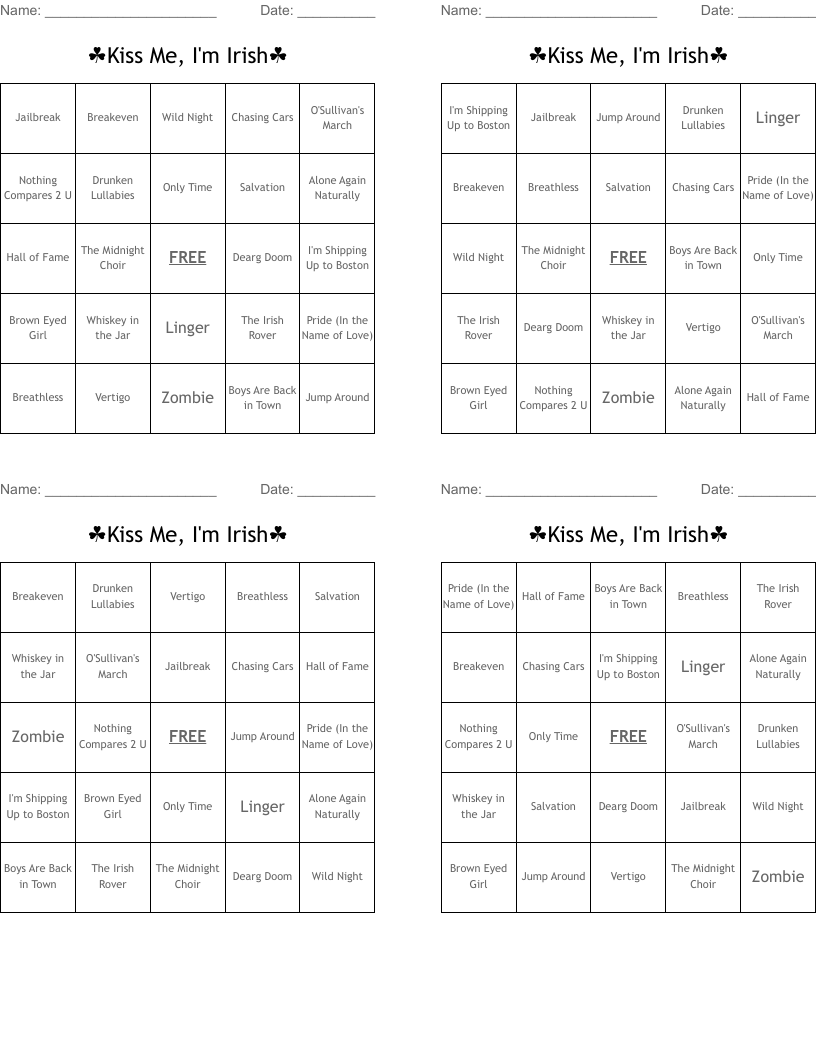 ☘Kiss Me, I'm Irish☘