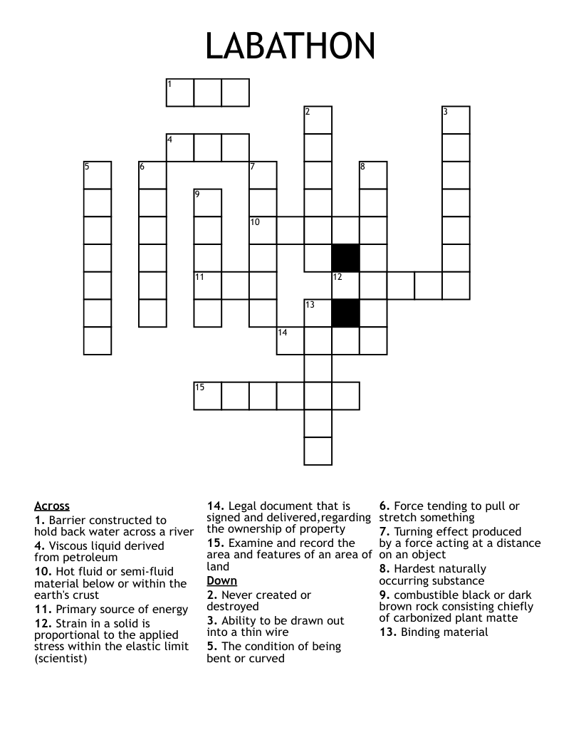 LABATHON  Crossword