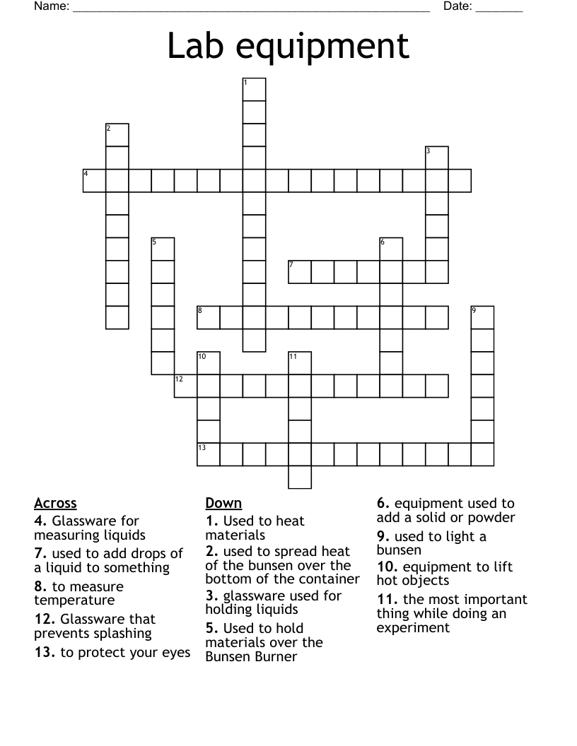 Adottare Giglio Frontiera Laboratory Gas Burner Crossword Puzzle Pap 
