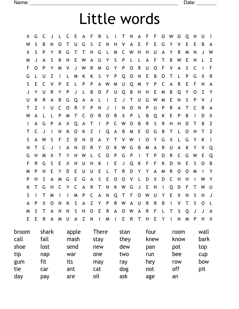 Little words Word Search