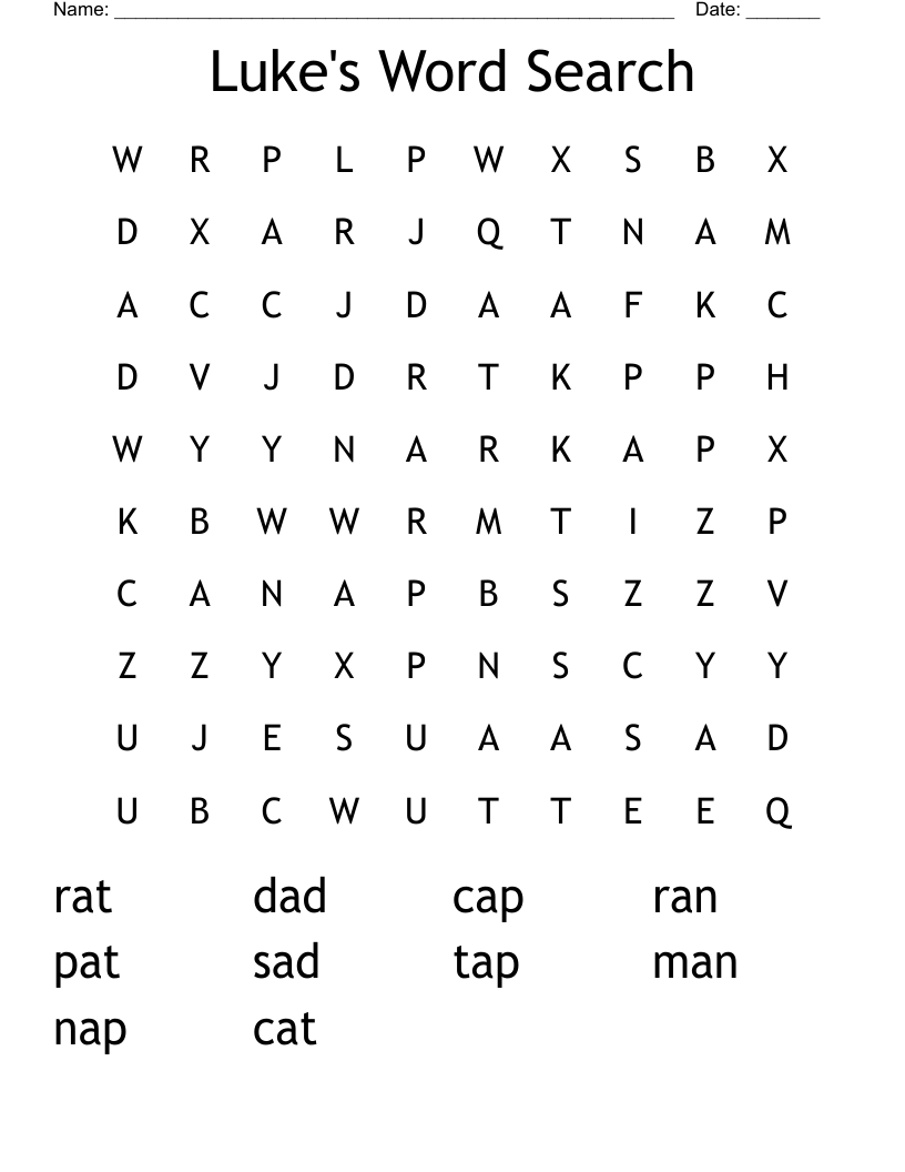 Luke's Word Search