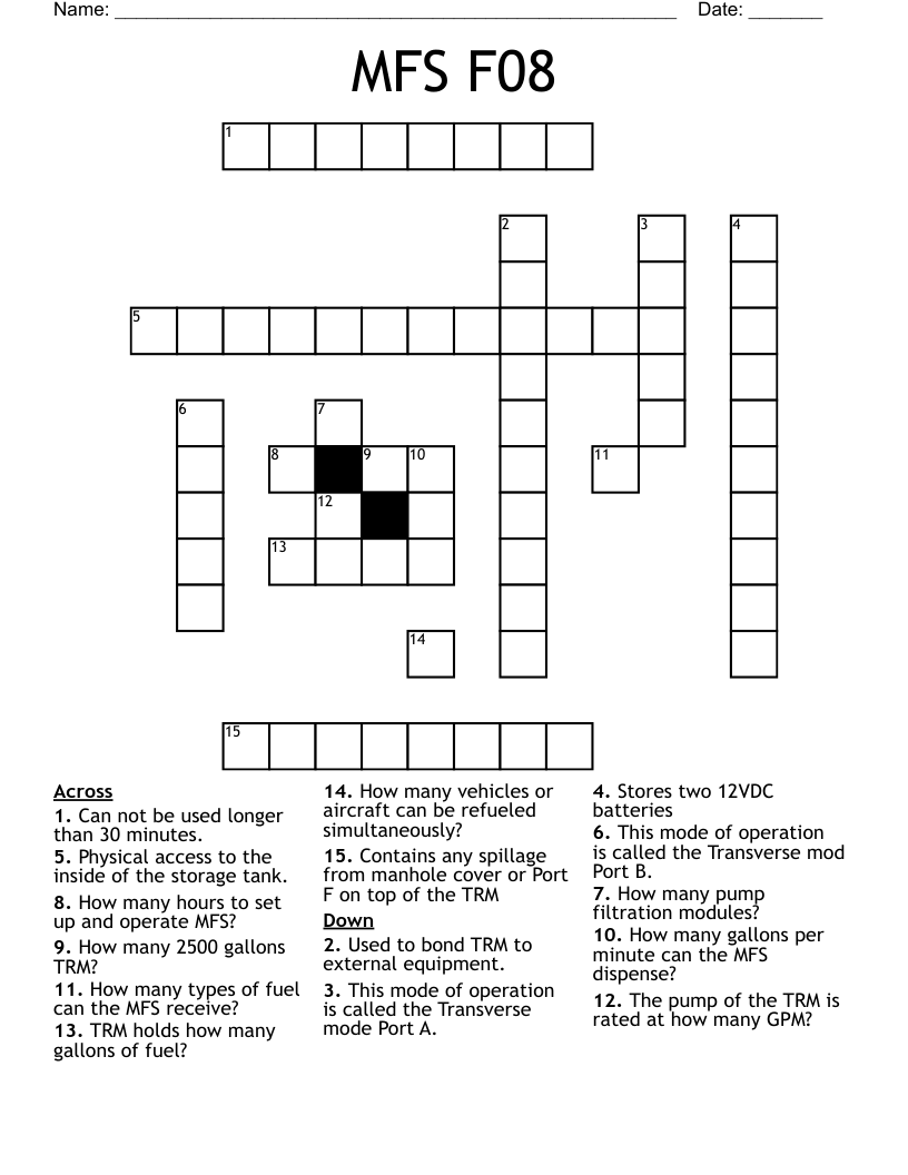MFS F08 Crossword