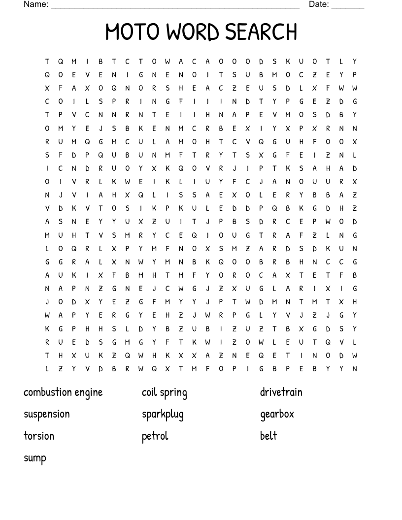 MOTO WORD SEARCH