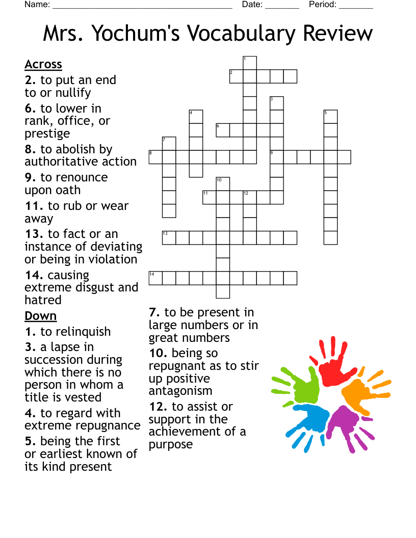 ESL Crossword - WordMint