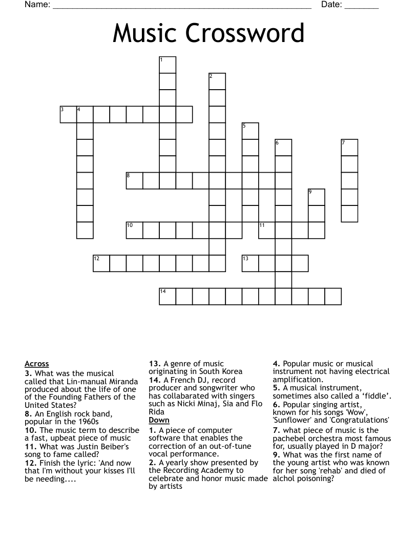 Song Of Exultation Crossword
