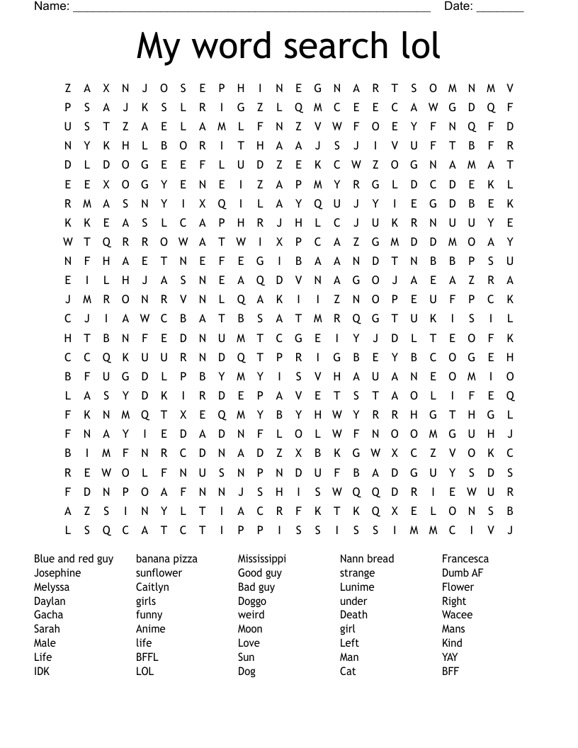 my word search lol wordmint