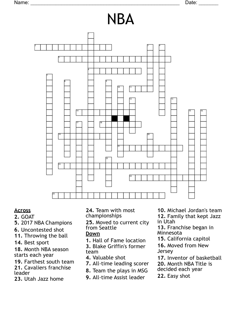 Michael Jordan Word Search WordMint