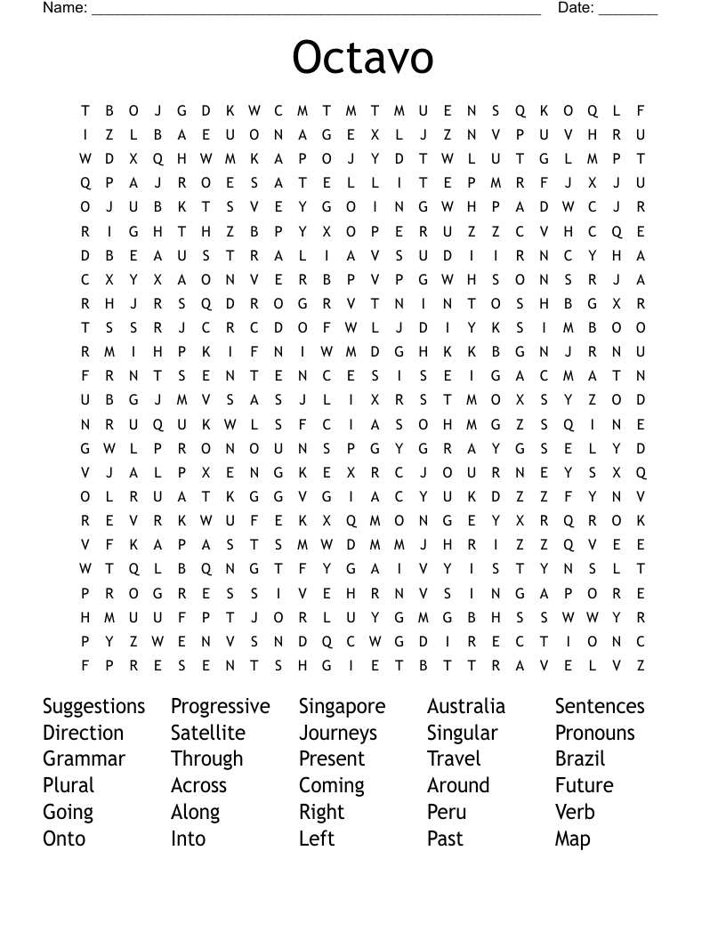 Octavo  Word Search