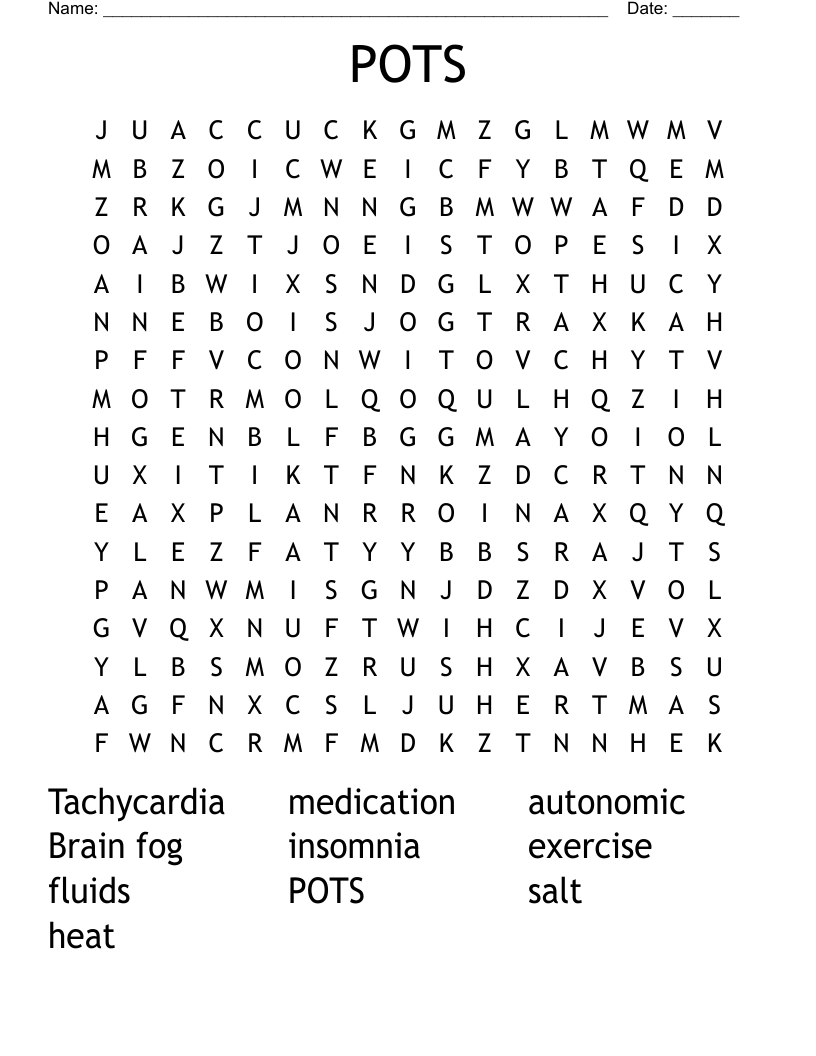 POTS Word Search
