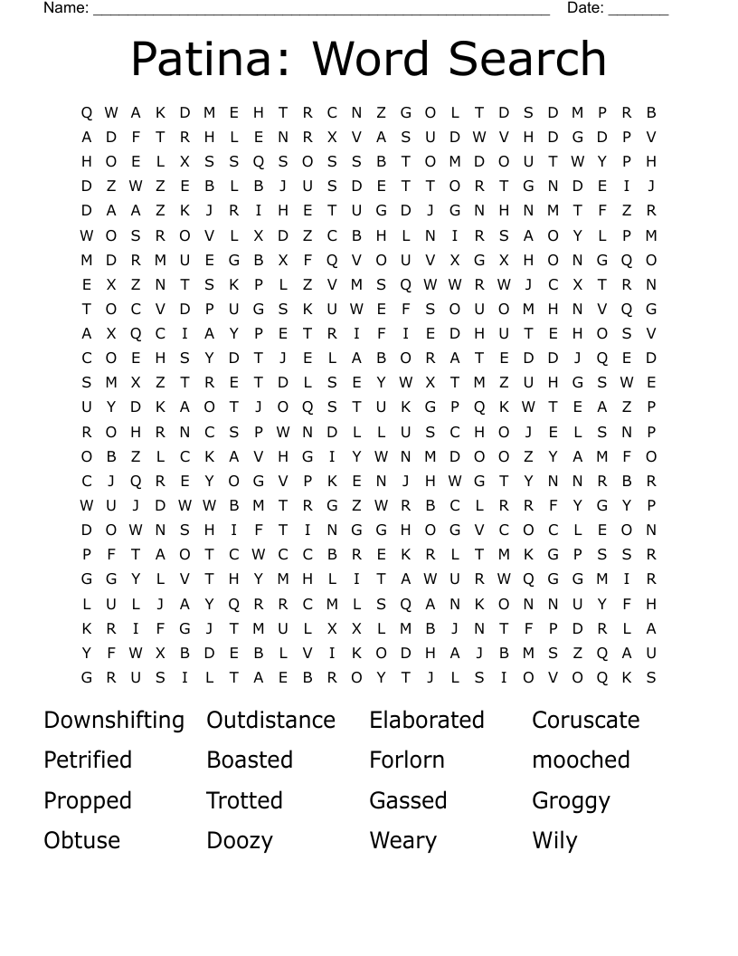 Patina: Word Search