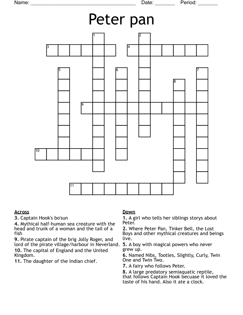 Never Never Crossword WordMint