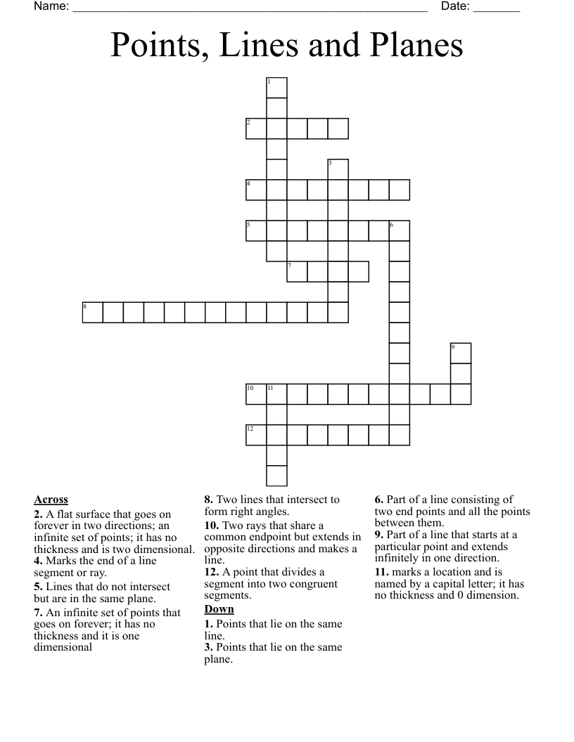Puzzle 1 Crossword WordMint