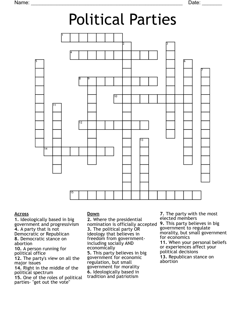 Politics Word Search WordMint