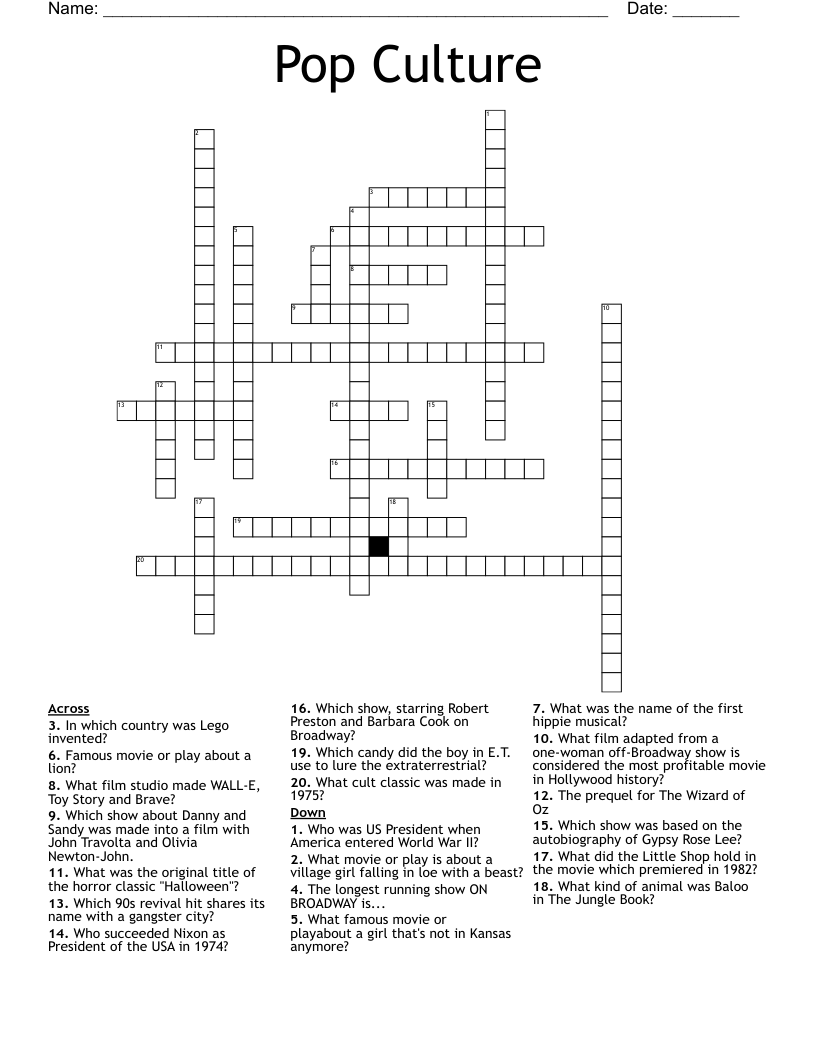 CoD Zombies Crossword WordMint