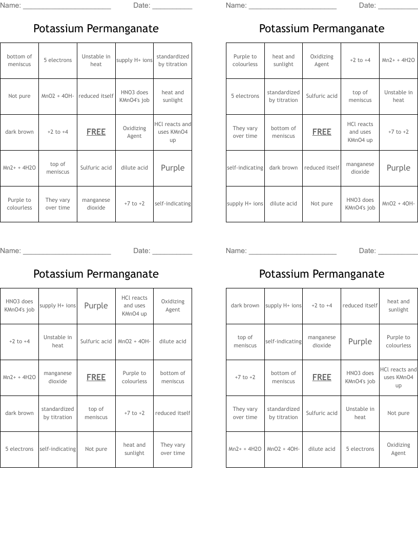 Potassium Permanganate