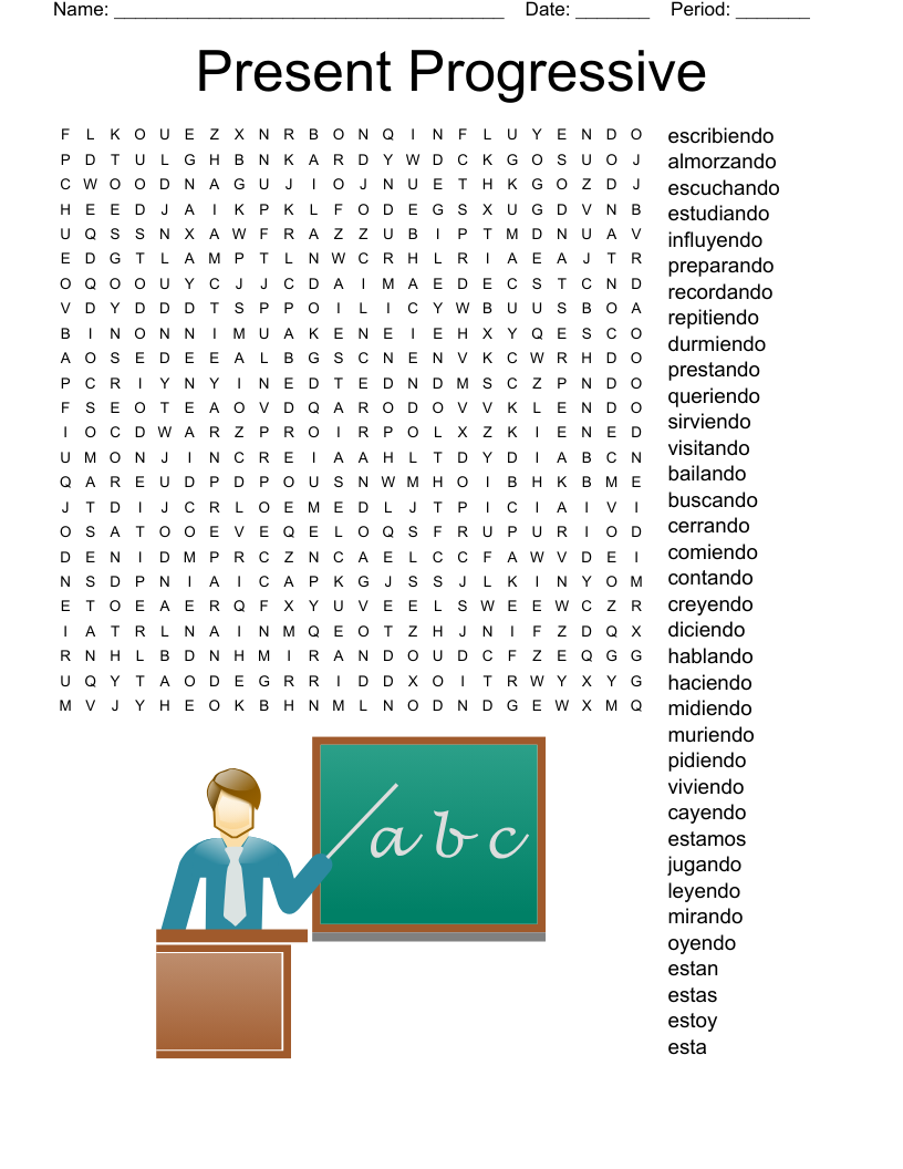 Present Progressive Spanish Present Progressive Spanish