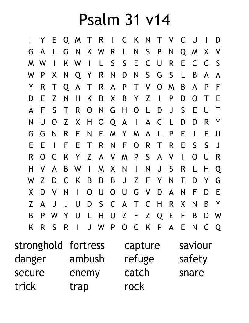 Psalm 31 v14