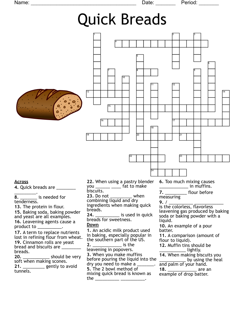 Unleavened Indian Bread Crossword Clue Lots Of Bread Word Search