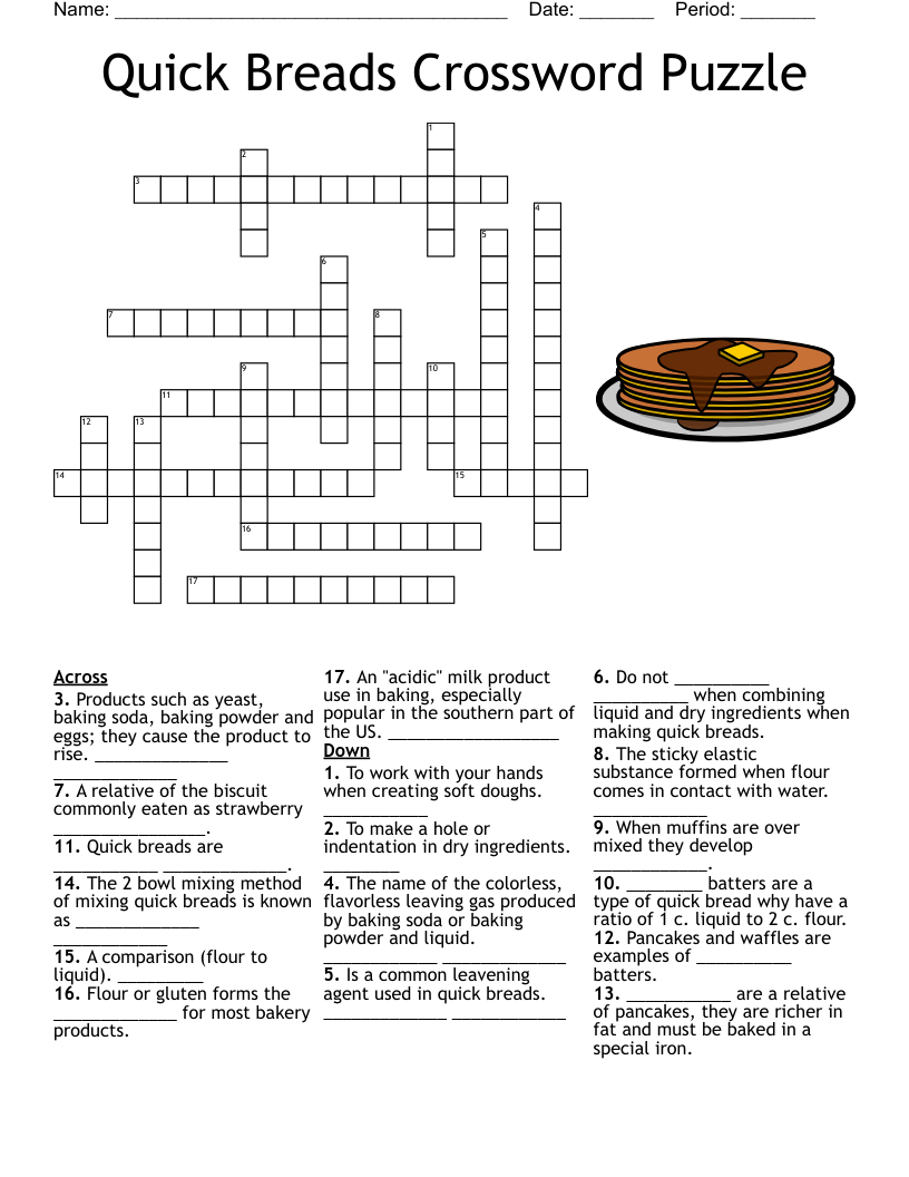 Unleavened Indian Bread Crossword Clue Lots Of Bread Word Search