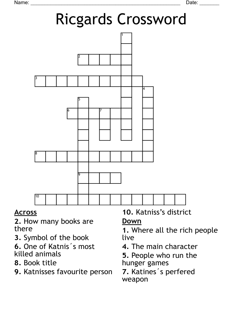 Ricgards Crossword