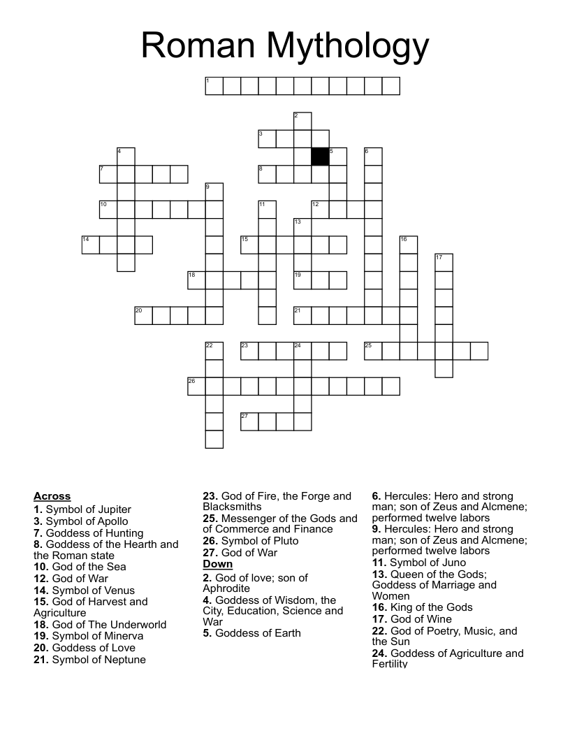 Roman Goddess Of Peace Crossword Clue Draw garden