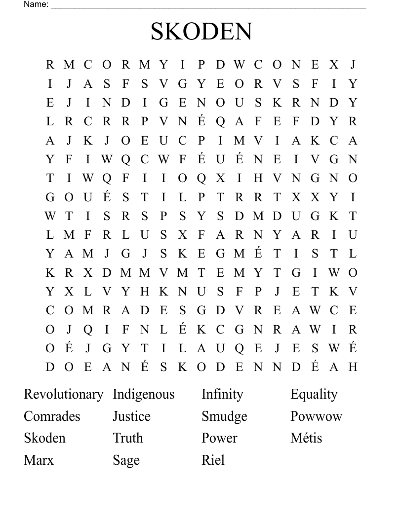 SKODEN Word Search