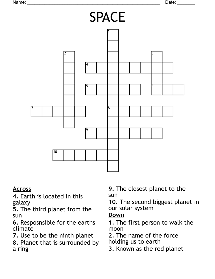 SPACE Crossword
