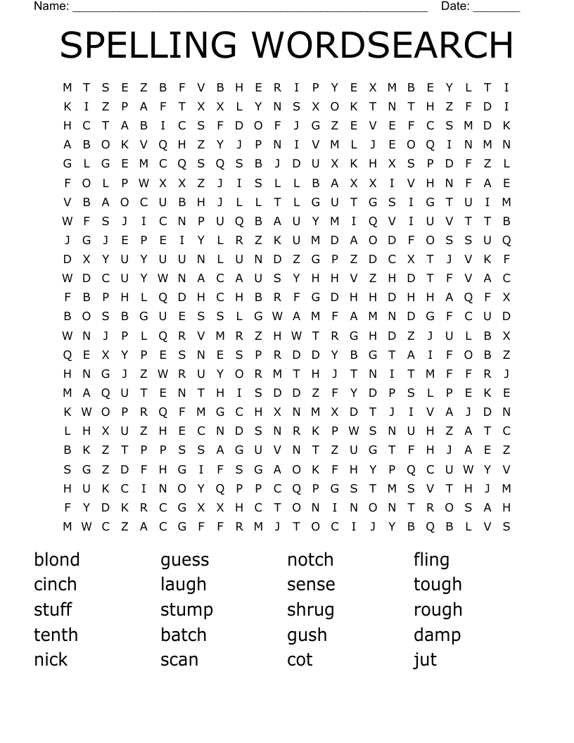 SPELLING WORDSEARCH