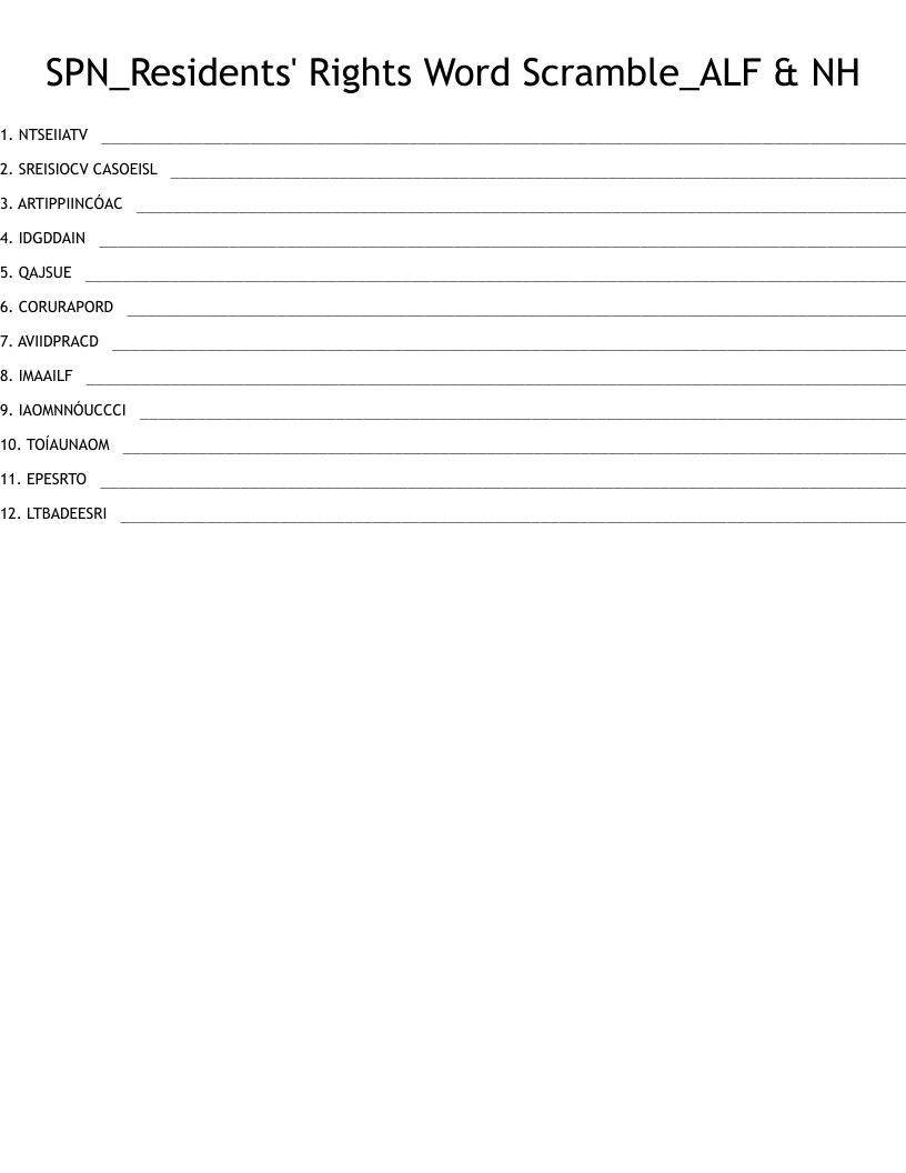Derechos Y Deberes En Salud Word Search WordMint
