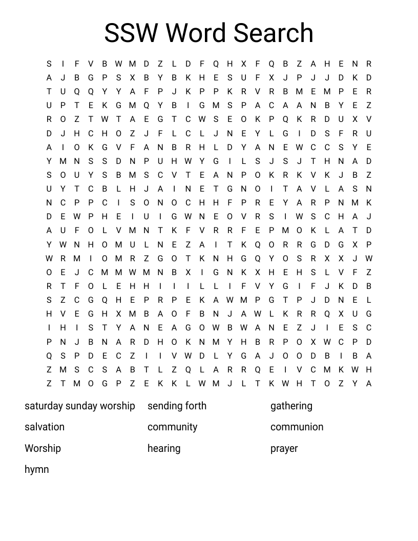 SSW Word Search