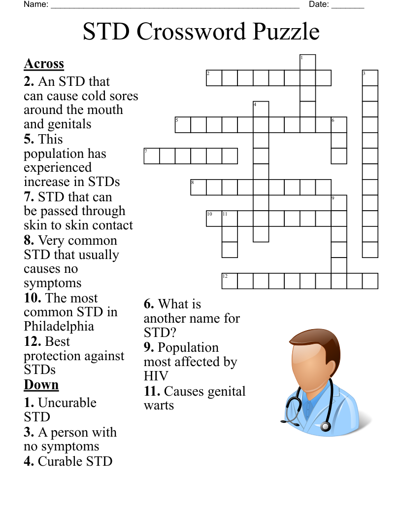 STD Crossword Puzzle WordMint