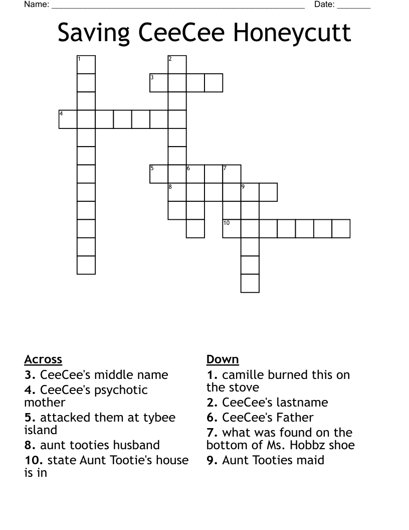 Saving CeeCee Honeycutt Crossword