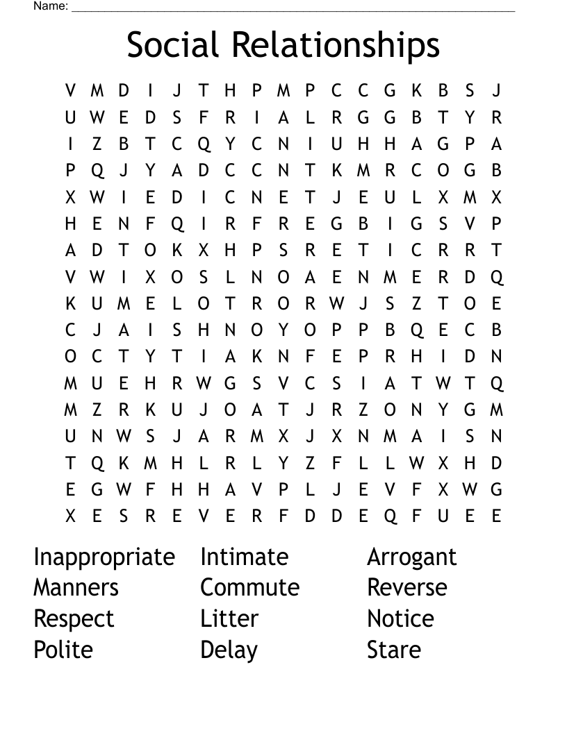 Social Relationships 