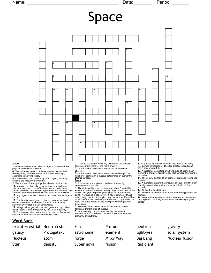Space Crossword
