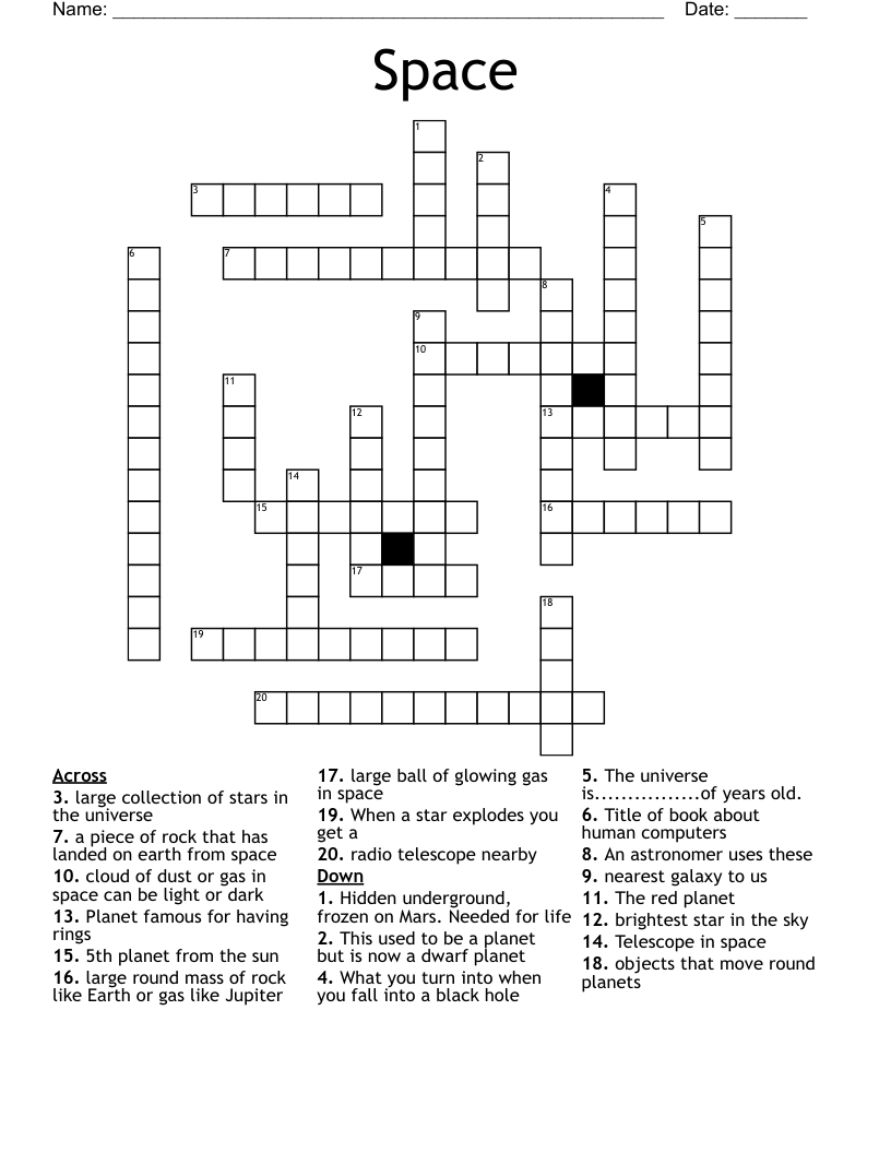 Space Crossword