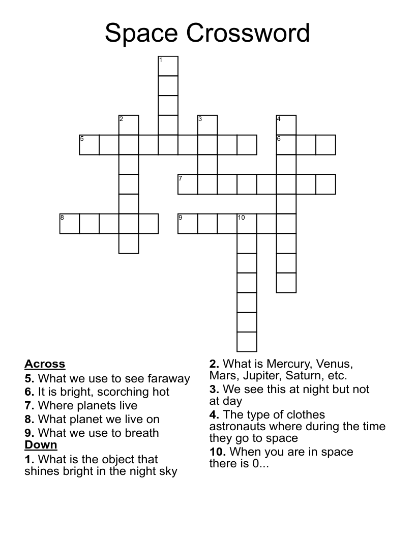 Space Crossword