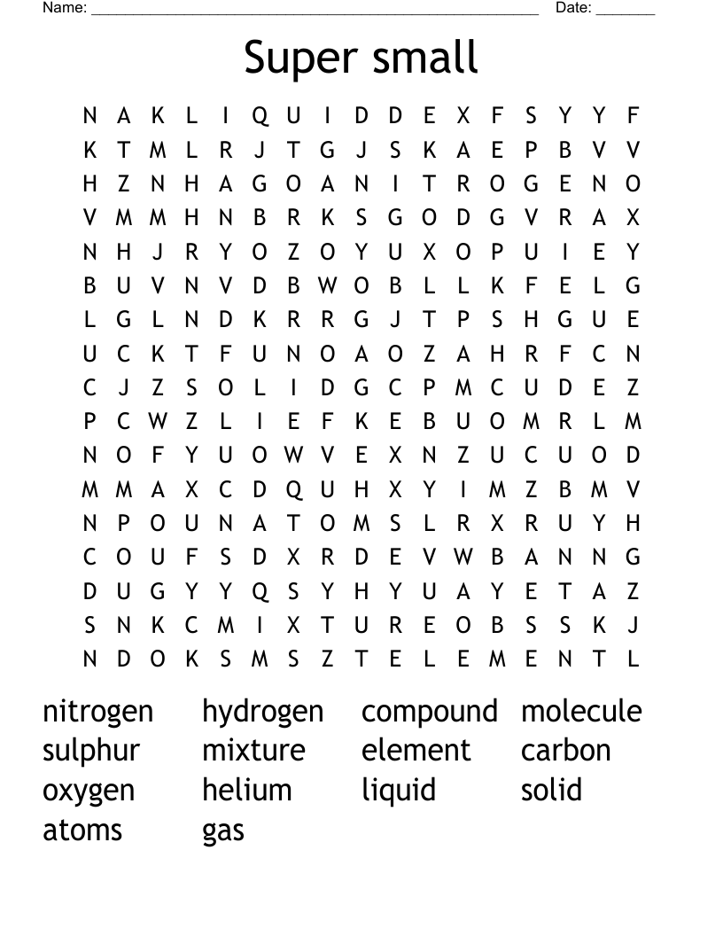 Super small Word Search