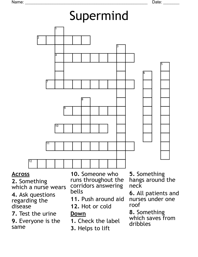 Supermind Crossword
