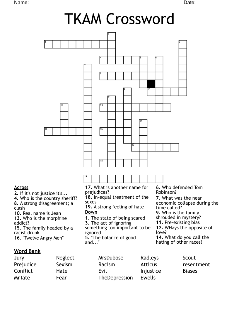 TKAM Crossword