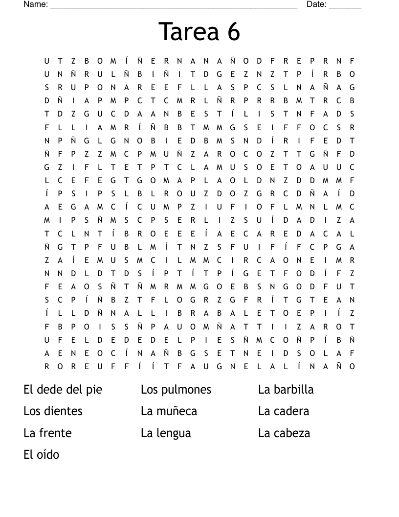 Tarea 6 Word Search