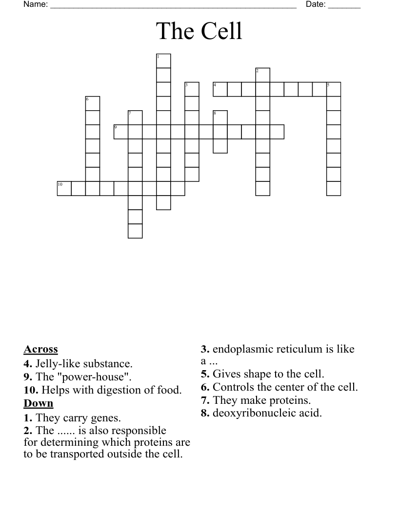 The Cell Crossword