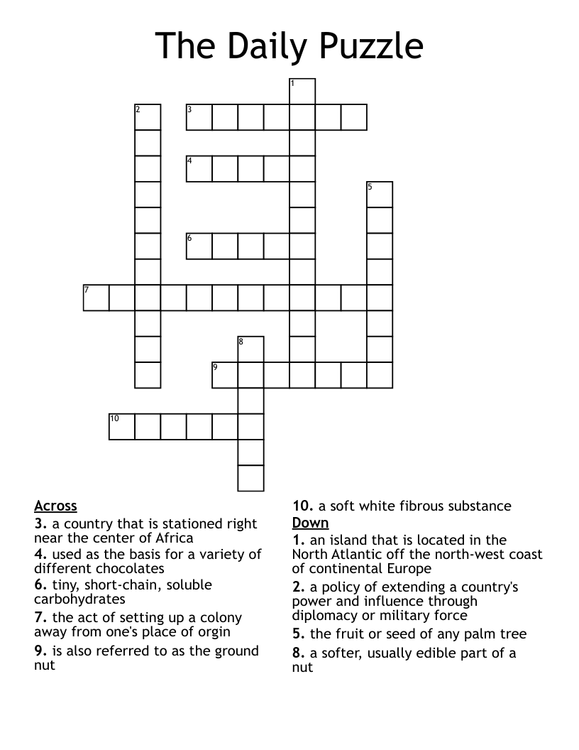 The Daily Puzzle Crossword WordMint