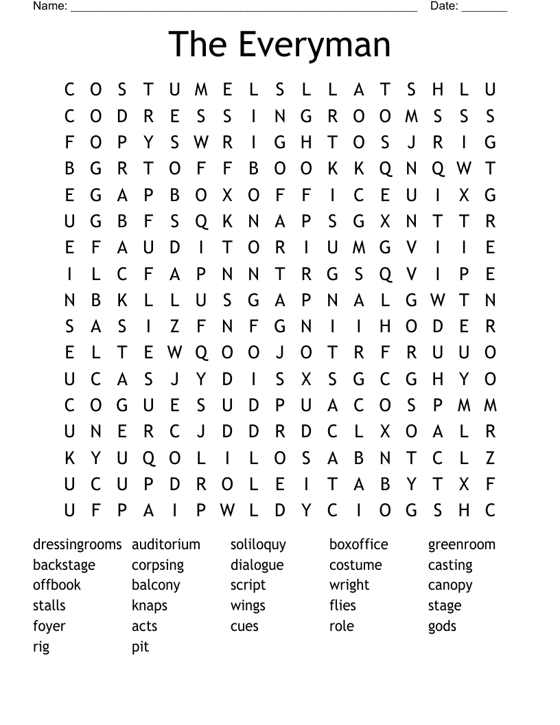 The Everyman Word Search
