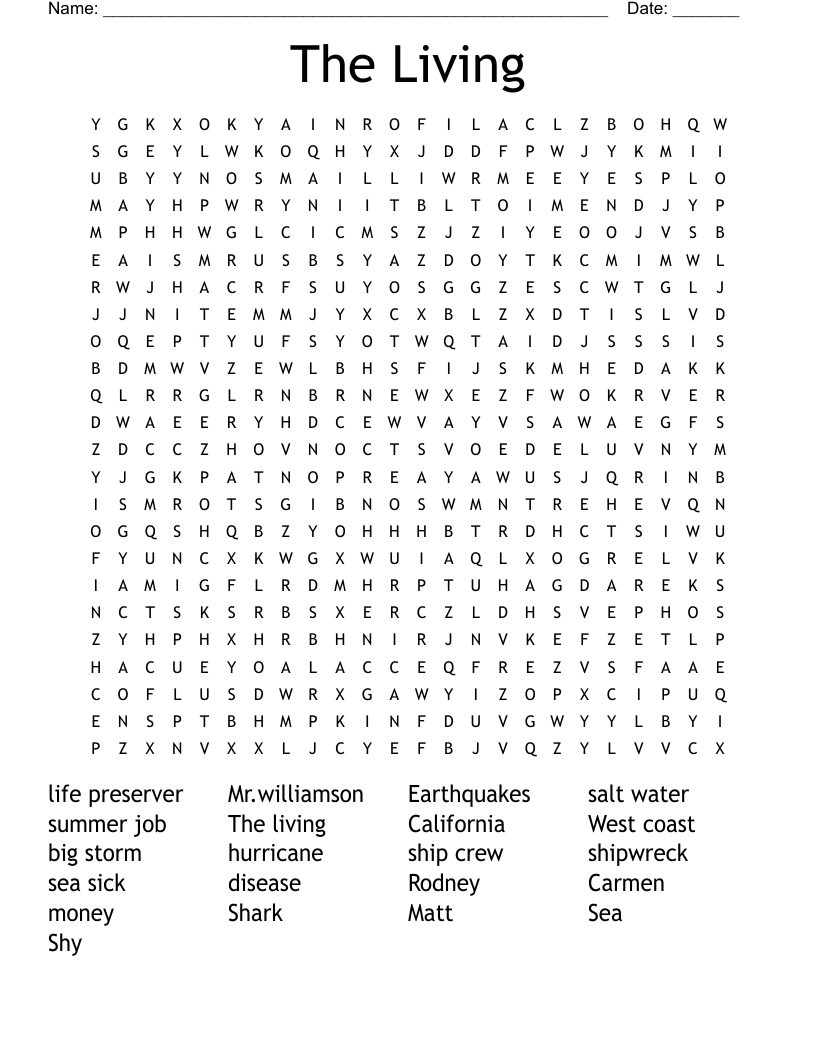 The Living  Word Search