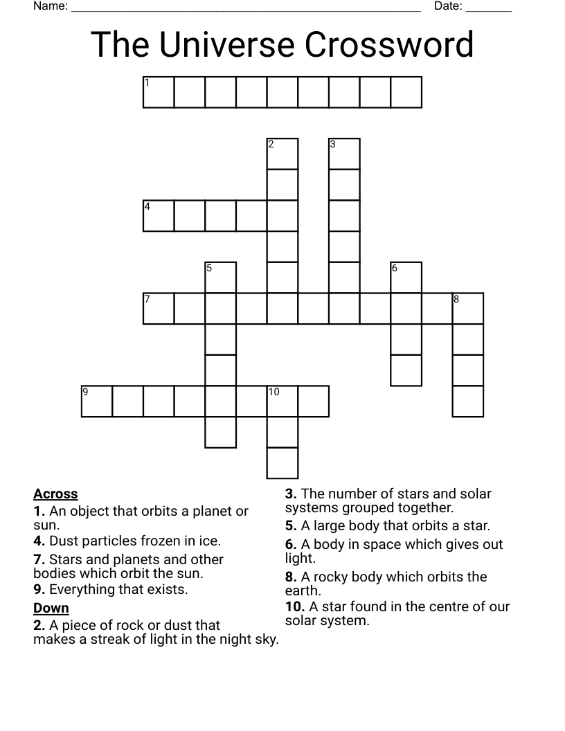 The Universe Crossword WordMint